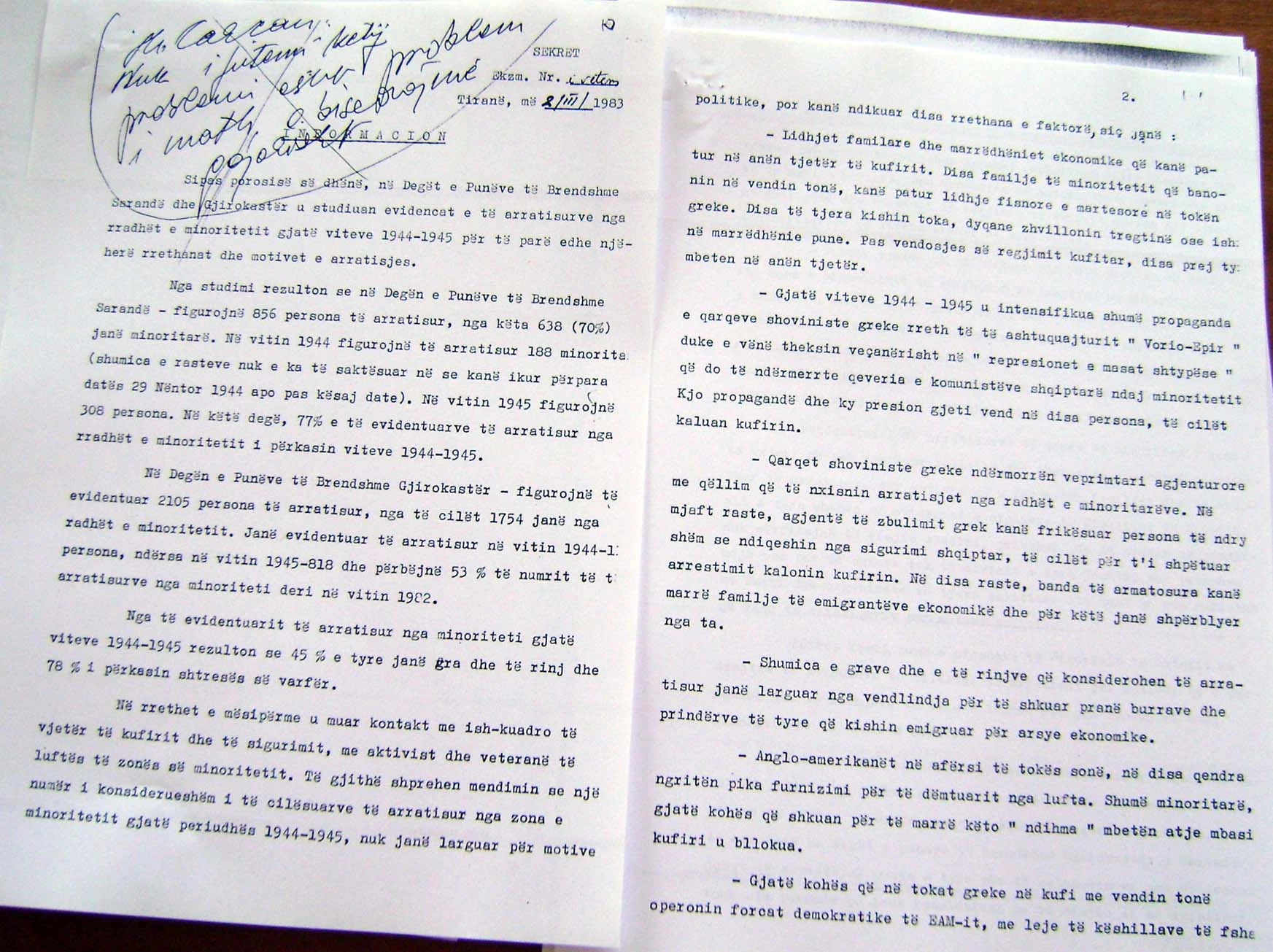 Ανατριχιαστικό Ντοκουμέντο: Χιλιάδες δολοφονίες, βιασμοί και φυλακίσεις Βορειοηπειρωτών από το αλβανικό καθεστώς του Χότζα